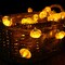 Halloween Lights 3D Jack-o-Lantern 10ft 30 LEDs Pumpkin String Lights Battery Powered Orange Lights for Halloween Party Indoor Fall Outdoor Harvest Thanksgiving Decorations